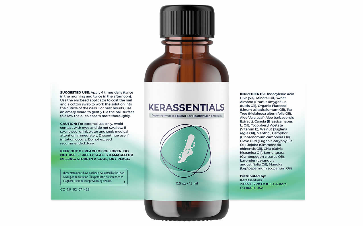 Kerassentials Supplement Facts Label